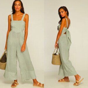 ☀️ ANTHROPOLOGIE AUSTRALIAN RUE STIIC Oakland Sage Green Boho Jumpsuit Casual